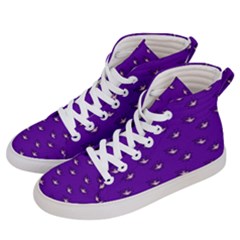 Zodiac Bat Pink Purple Men s Hi-top Skate Sneakers by snowwhitegirl