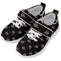 Ugly Monster Fish Motif Print Pattern Kids  Velcro Strap Shoes View2