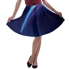 Light Fleeting Man s Sky Magic A-line Skater Skirt by Mariart