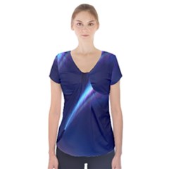 Light Fleeting Man s Sky Magic Short Sleeve Front Detail Top by Mariart