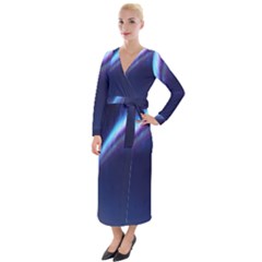 Light Fleeting Man s Sky Magic Velvet Maxi Wrap Dress by Mariart