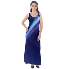 Light Fleeting Man s Sky Magic Sleeveless Velour Maxi Dress by Mariart