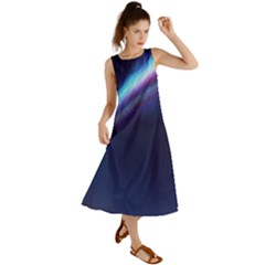 Light Fleeting Man s Sky Magic Summer Maxi Dress by Mariart