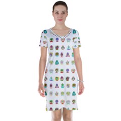 All The Aliens Teeny Short Sleeve Nightdress by ArtByAng