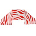 Red and White Zebra Long Sheer Chiffon Scarf  View2