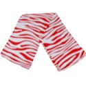 Red and White Zebra Long Sheer Chiffon Scarf  View3