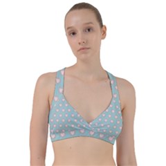 Stir Crazy For You - Blue  Sweetheart Sports Bra by MooMoosMumma