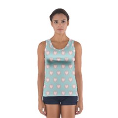 Stir Crazy For You - Blue  Sport Tank Top  by MooMoosMumma