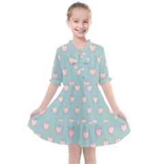 Stir Crazy For You - Blue  Kids  All Frills Chiffon Dress by MooMoosMumma