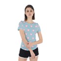 Stir Crazy For You - Blue  Back Cut Out Sport Tee View2