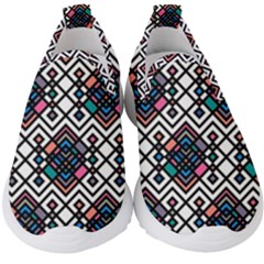 Boho Geometric Kids  Slip On Sneakers by tmsartbazaar