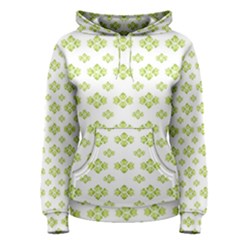 Bright Leaves Motif Print Pattern Design Women s Pullover Hoodie by dflcprintsclothing