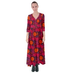 Abstract Camo Button Up Maxi Dress by tmsartbazaar