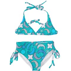 Cloudy Blue Moon Kids  Classic Bikini Set by tmsartbazaar