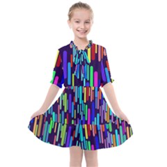 Abstract Line Kids  All Frills Chiffon Dress by HermanTelo