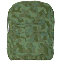 Green Army Camouflage Pattern Full Print Backpack by SpinnyChairDesigns