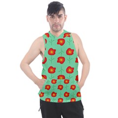 Flower Pattern Ornament Men s Sleeveless Hoodie by HermanTelo