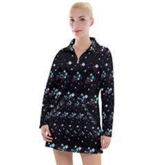 Galaxy Stars Women s Long Sleeve Casual Dress by Sparkle