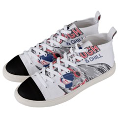 Choose To Be Tough & Chill Men s Mid-top Canvas Sneakers by Bigfootshirtshop