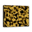 Black Yellow Brown Camouflage Pattern Canvas 10  x 8  (Stretched) View1