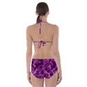 Dark Purple Camouflage Pattern Cut-Out One Piece Swimsuit View2