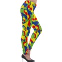 Colorful Rainbow Camouflage Pattern Lightweight Velour Leggings View4