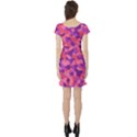 Pink and Purple Camouflage Short Sleeve Skater Dress View2