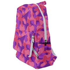 Pink And Purple Camouflage Travelers  Backpack by SpinnyChairDesigns