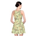 Light Green Brown Yellow Camouflage Pattern Reversible Skater Dress View2