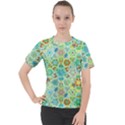 Bright Mosaic Women s Sport Raglan Tee View1