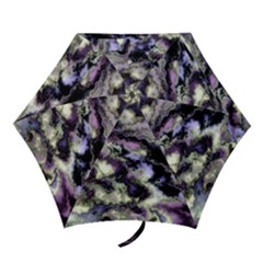 Purple Yellow Marble Mini Folding Umbrellas by ibelieveimages