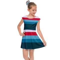 Sea Water Kids  Cap Sleeve Dress by tmsartbazaar