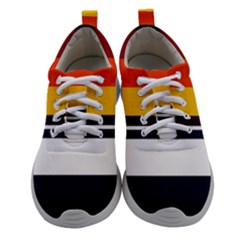 Retro Sunset Athletic Shoes by tmsartbazaar