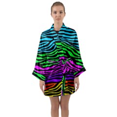 Colorful Zebra Long Sleeve Satin Kimono by Angelandspot