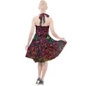 Stylish Fall Colors Camouflage Halter Party Swing Dress  View2