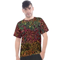 Stylish Fall Colors Camouflage Men s Sport Top by SpinnyChairDesigns