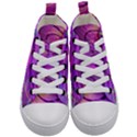 Infinity Painting Purple Kids  Mid-Top Canvas Sneakers View1