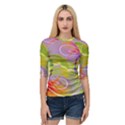 Infinity Painting Green Quarter Sleeve Raglan Tee View1