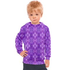 Geometric Galaxy Pattern Print Kids  Hooded Pullover by dflcprintsclothing