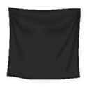 Plain Black Solid Color Square Tapestry (Large) View1