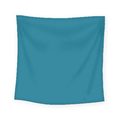 Mosaic Blue Pantone Solid Color Square Tapestry (small) by FlagGallery