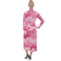 Camo Pink Velvet Maxi Wrap Dress View2