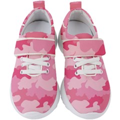 Camo Pink Kids  Velcro Strap Shoes by MooMoosMumma