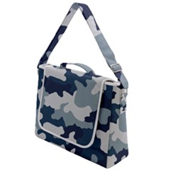 Camo Blue Box Up Messenger Bag by MooMoosMumma