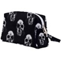 Black and White Skulls Wristlet Pouch Bag (Large) View2