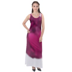 Fun Fuschia Sleeveless Velour Maxi Dress by Janetaudreywilson