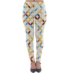 Tekstura-seamless-retro-pattern Lightweight Velour Leggings by Sobalvarro