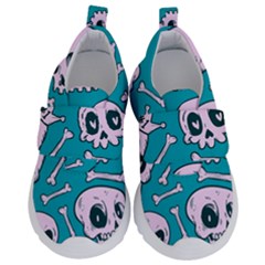 Skull Kids  Velcro No Lace Shoes by Sobalvarro