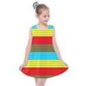 Multicolor With Black Lines Kids  Summer Dress View1