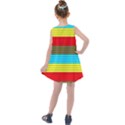 Multicolor With Black Lines Kids  Summer Dress View2